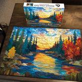 Puzzle puzzle in vetro colorato 1000 pezzi
